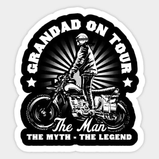 Granddad Biker Design Sticker